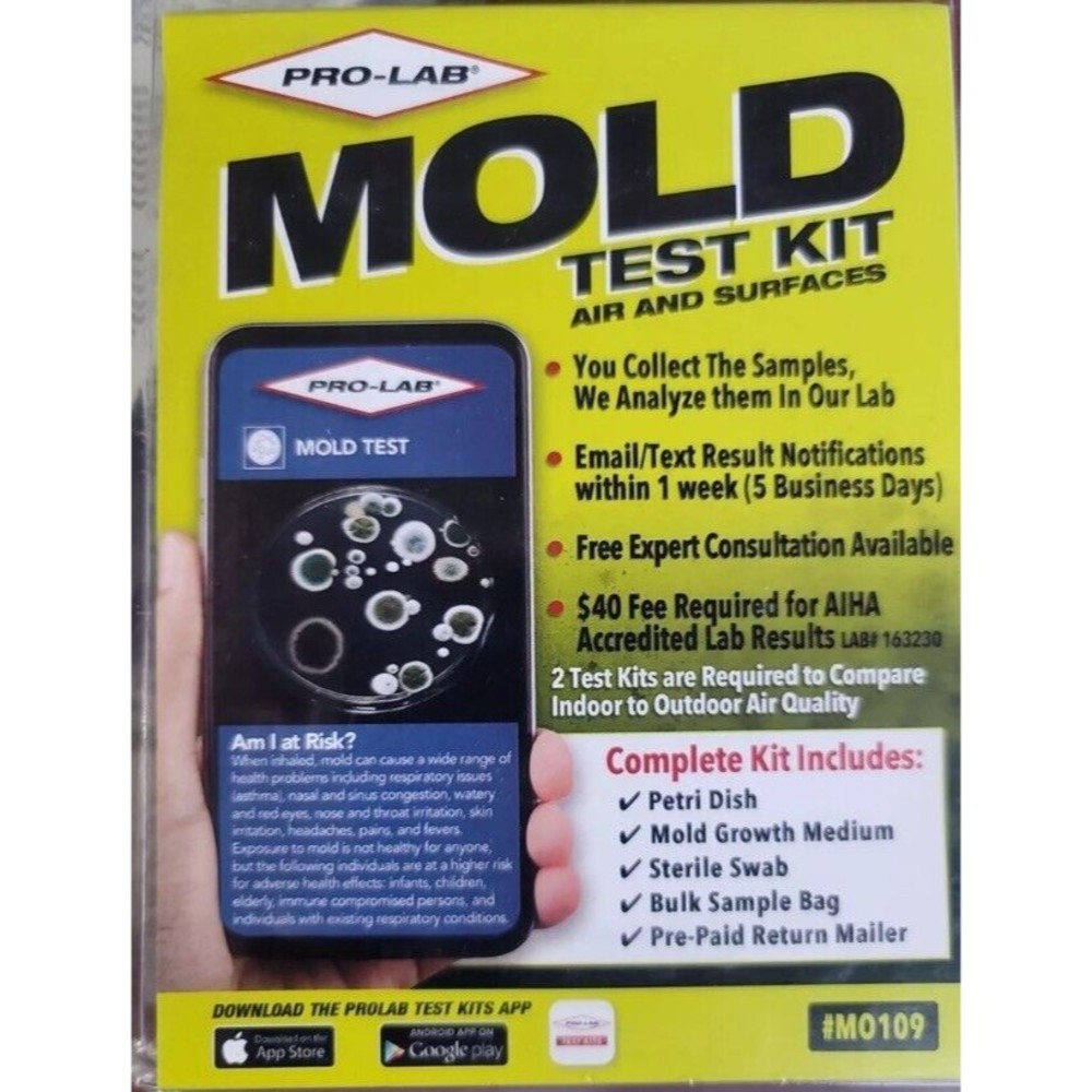 Pro-Lab Do It Yourself Mold Test Kit, Test In Home, School or Office, New Sealed